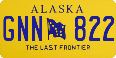 AK license plate GNN822