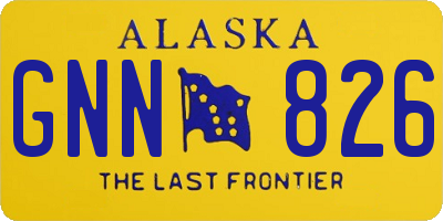 AK license plate GNN826
