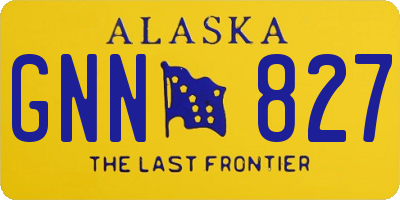 AK license plate GNN827