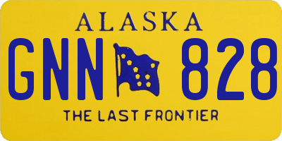 AK license plate GNN828