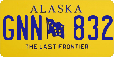 AK license plate GNN832