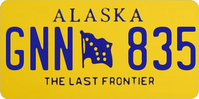 AK license plate GNN835