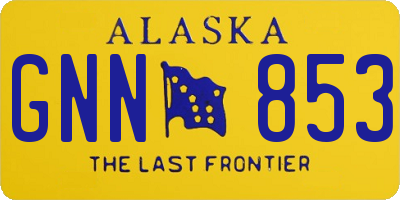 AK license plate GNN853