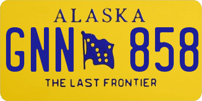 AK license plate GNN858