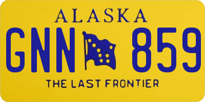 AK license plate GNN859