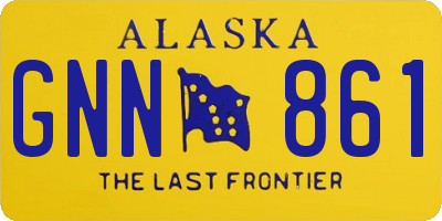 AK license plate GNN861