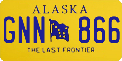 AK license plate GNN866