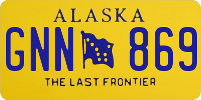 AK license plate GNN869