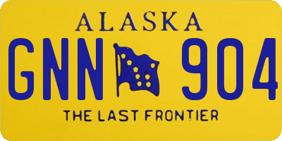 AK license plate GNN904