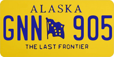 AK license plate GNN905