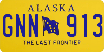 AK license plate GNN913
