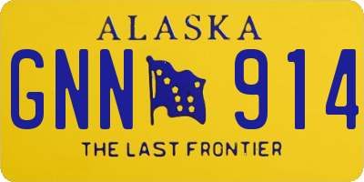 AK license plate GNN914