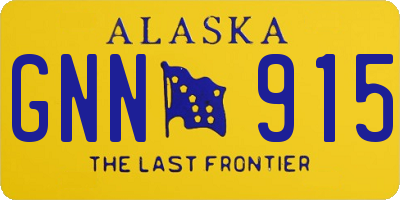 AK license plate GNN915