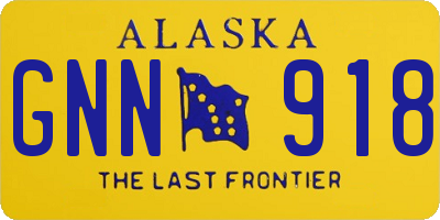 AK license plate GNN918