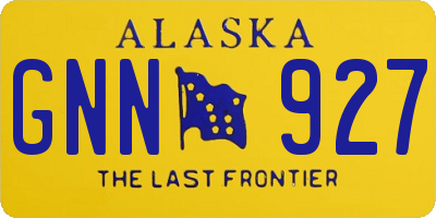 AK license plate GNN927