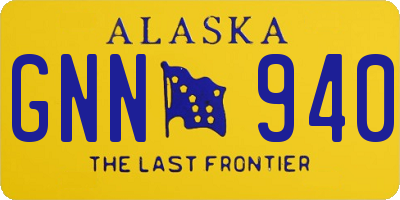 AK license plate GNN940