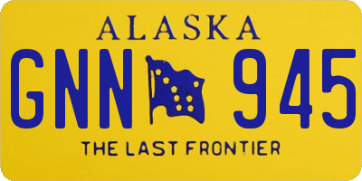 AK license plate GNN945