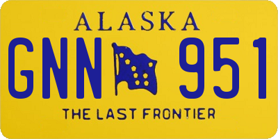 AK license plate GNN951