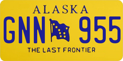 AK license plate GNN955