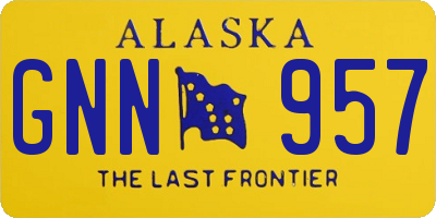 AK license plate GNN957