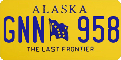 AK license plate GNN958