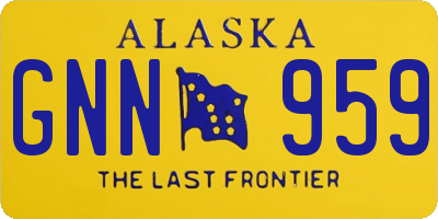 AK license plate GNN959