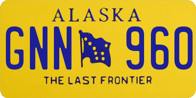 AK license plate GNN960