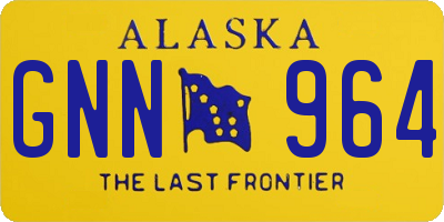 AK license plate GNN964