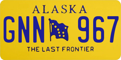AK license plate GNN967