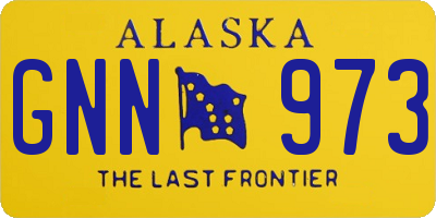 AK license plate GNN973