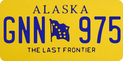 AK license plate GNN975