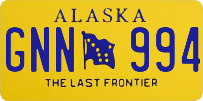 AK license plate GNN994