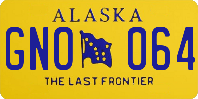 AK license plate GNO064