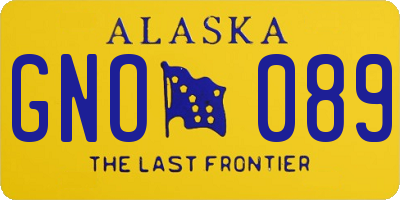 AK license plate GNO089