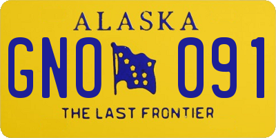 AK license plate GNO091