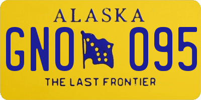 AK license plate GNO095