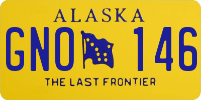 AK license plate GNO146