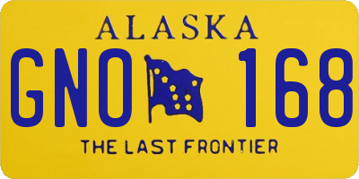 AK license plate GNO168