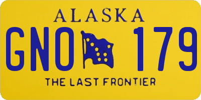 AK license plate GNO179
