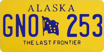 AK license plate GNO253