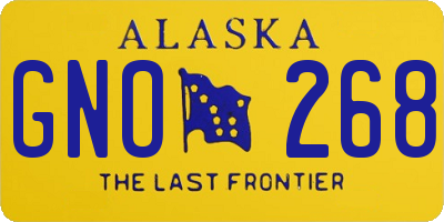 AK license plate GNO268