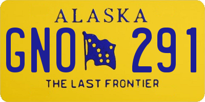 AK license plate GNO291