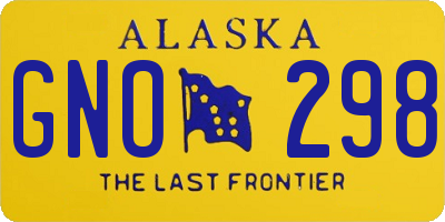AK license plate GNO298