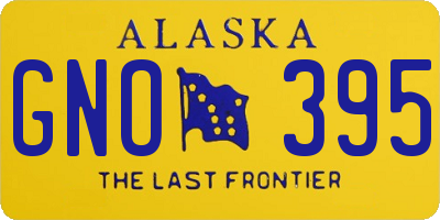 AK license plate GNO395