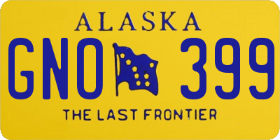 AK license plate GNO399