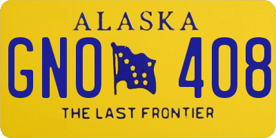 AK license plate GNO408