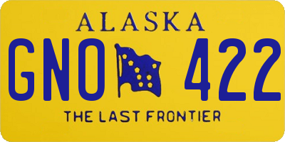 AK license plate GNO422