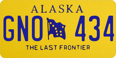 AK license plate GNO434