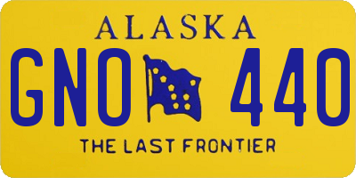 AK license plate GNO440