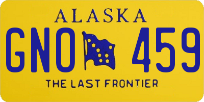 AK license plate GNO459